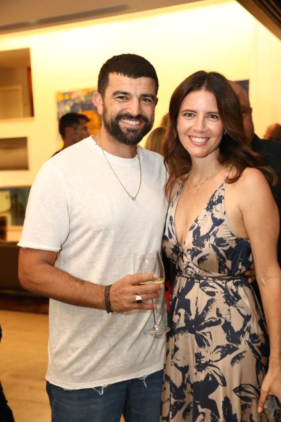 קרן ארזי ועמוס תמם (צילום: יעל צור)