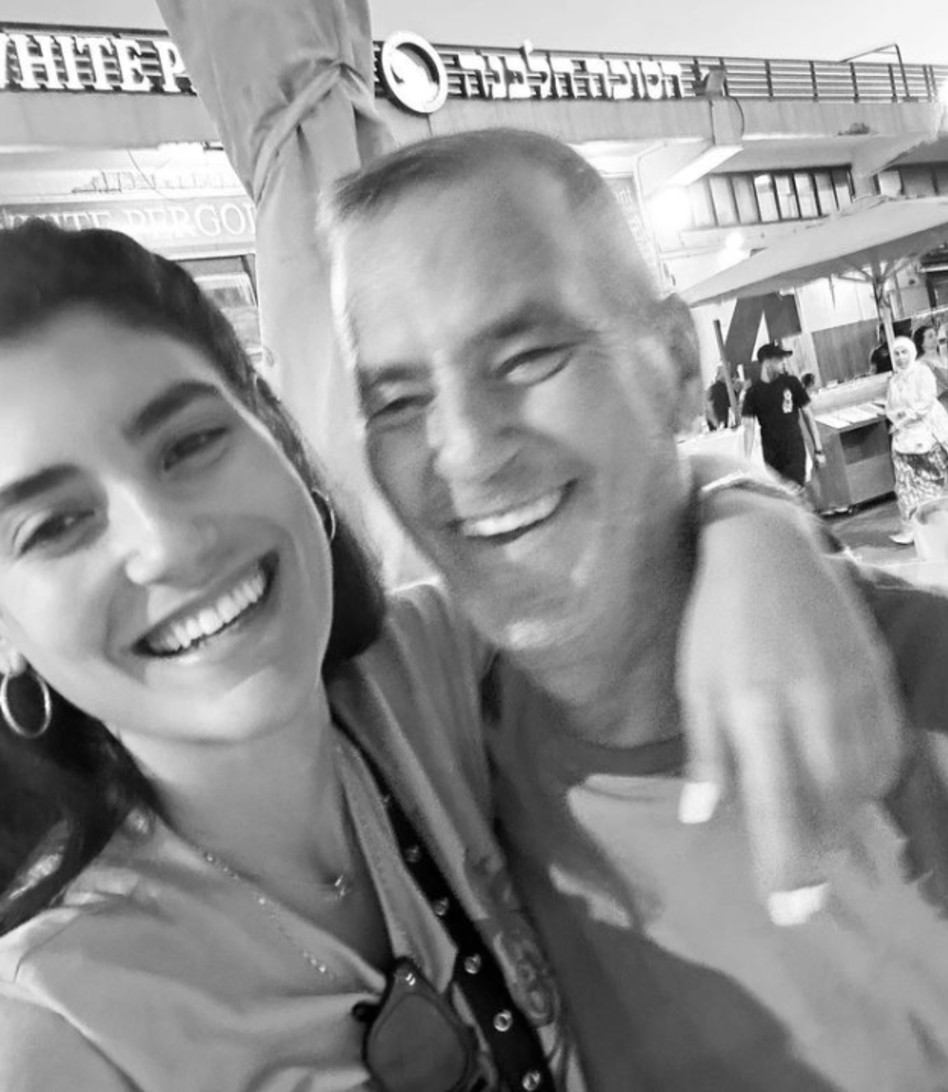 שלמור שטרוזמן ואביה המנוח יוסי (צילום: צילום מסך אינסטגרם)