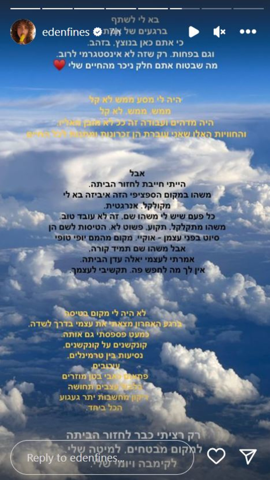 עדן פינס (צילום: צילום מסך אינסטגרם)