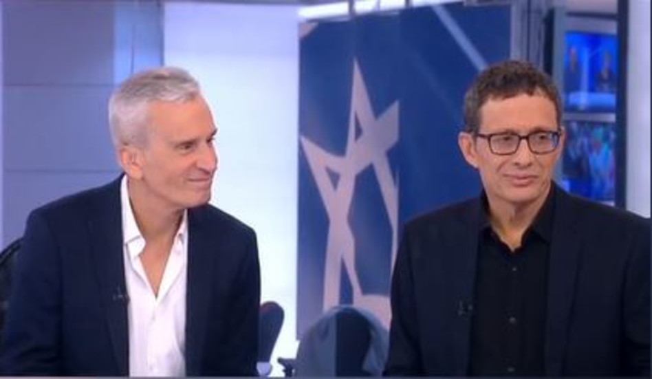 ארז טל, אברי גלעד (צילום: צילום מסך קשת 12)