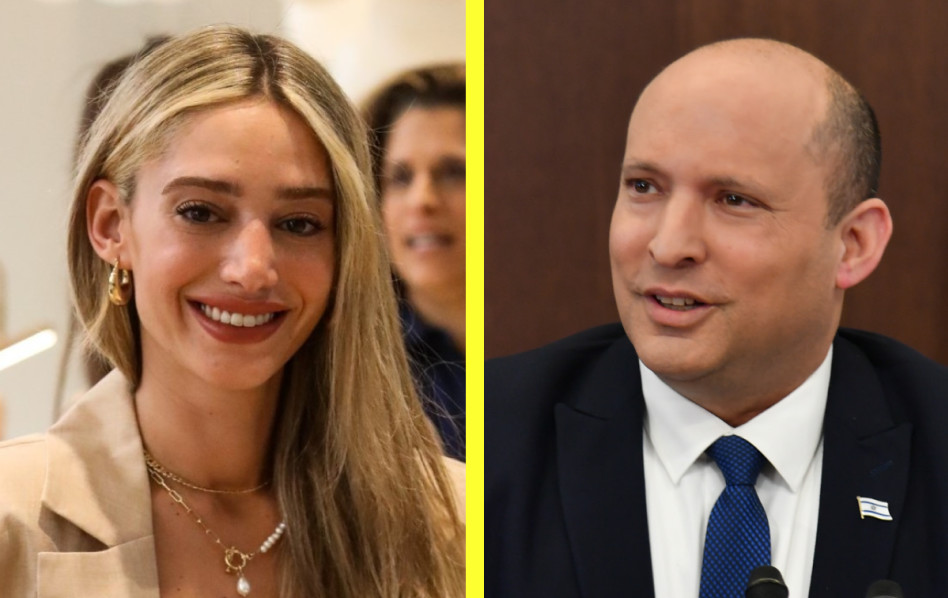 נפגש עם משפיענים ומקדם את ההסברה הישראלית. בנט ודנית גרינברג (צילום: שלומי יוסף,יואב דודקביץ')