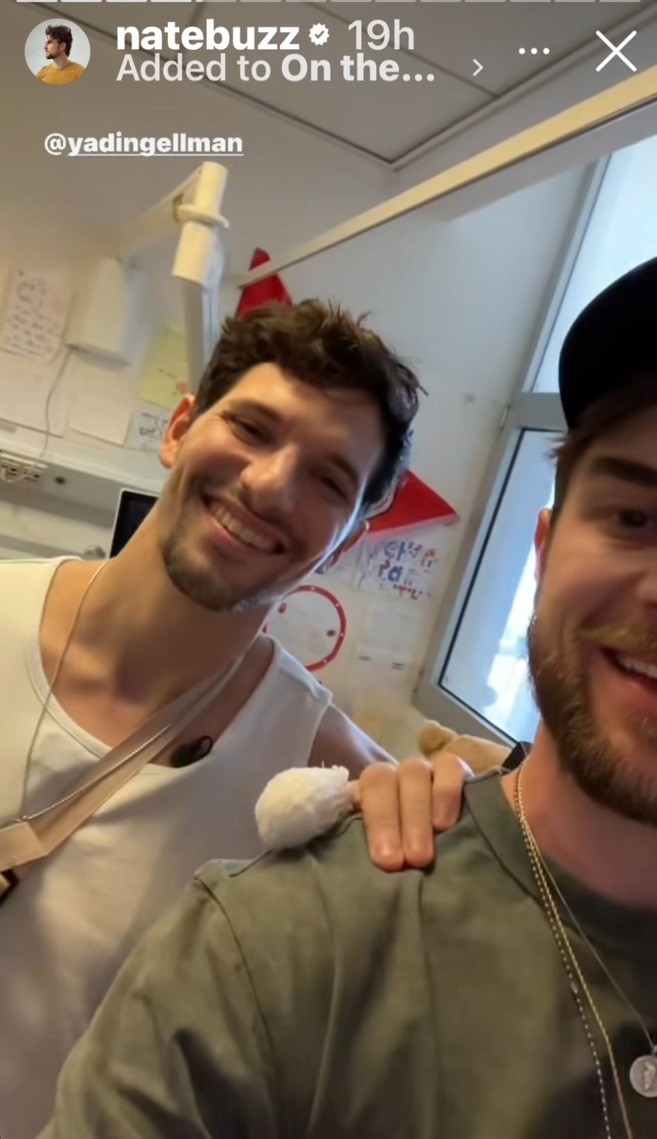 נת'ניאל בוזוליק, ידין גלמן (צילום: צילום מסך אינסטגרם)