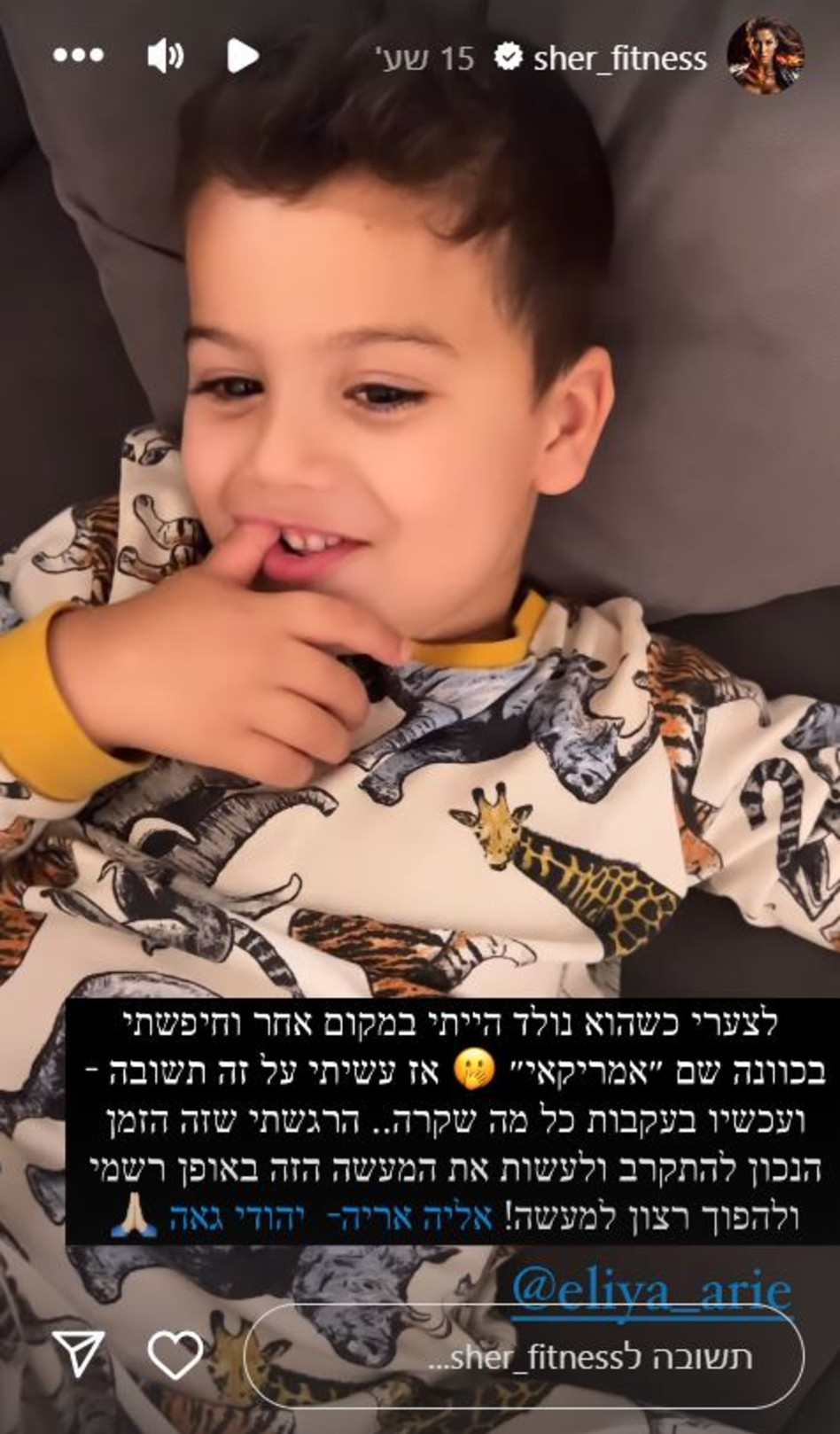 שר פיטנס (צילום: צילום מסך אינסטגרם)