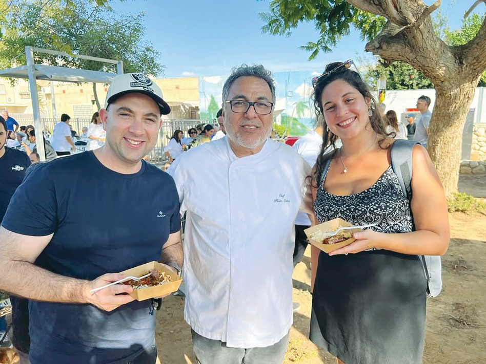 הדס בר ארז, השף חיים כהן ויגאל ניסל (צילום: יח''צ)