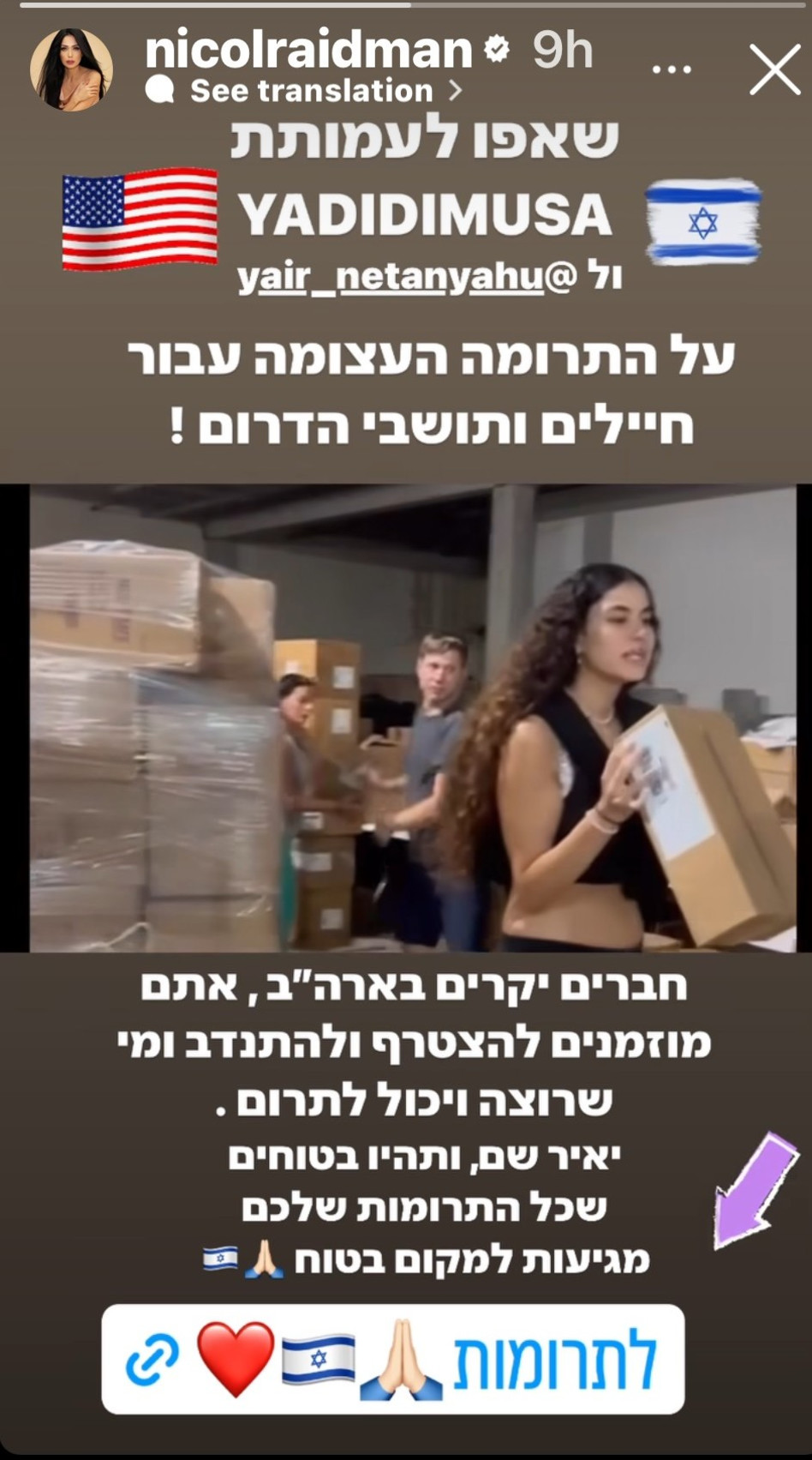 ניקול ראידמן (צילום: צילום מסך אינסטגרם)