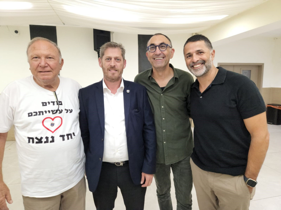 נדב אבוקסיס, ישראל קטורזה דובי ויסנשטרן וארנון פרשקובסקי (צילום: באדיבות פרשקובסקי)