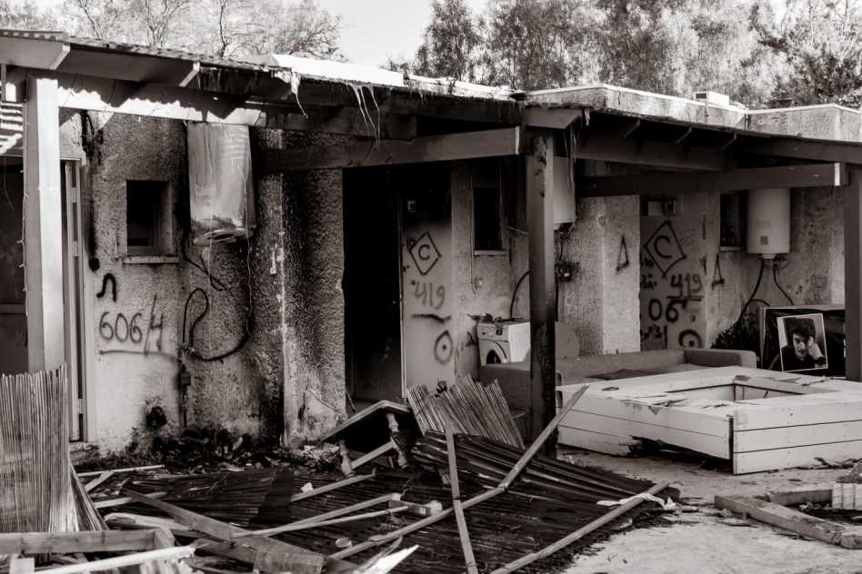 כפר עזה לאחר טבח השבעה באוקטובר (צילום: אמנון ארד)