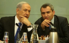 בנימין נתניהו זאב אלקין (צילום: אסף גפן)