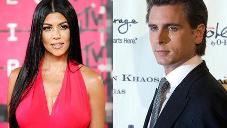 סקוט דיסיק, קורטני קרדשיאן (צילום: רויטרס)