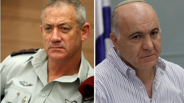 יורם כהן ובני גנץ. צילום: מרק ישראל סלם