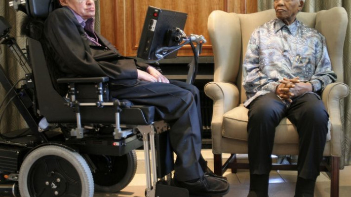 סטפן הוקינג ונלסון מנדלה