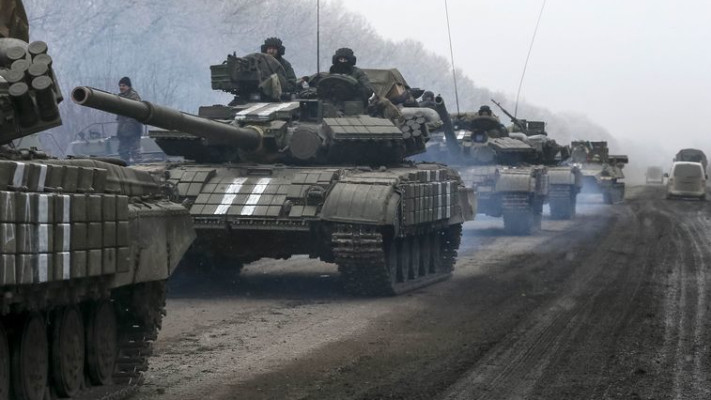 התחממות בחזית המזרחיץ טנקים של צבא אוקראינה, צילום: רויטרס