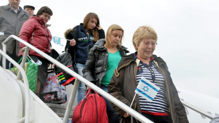 עולים חדשים מאוקראינה. צילום: פלאש 90 