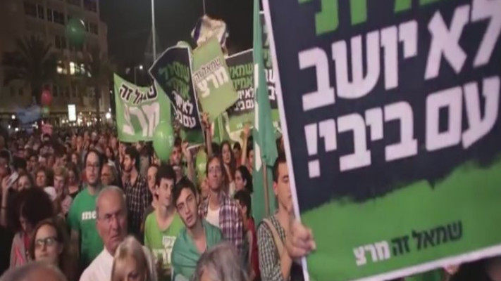 תומכי מרצ, ארכיון. צילום מסך