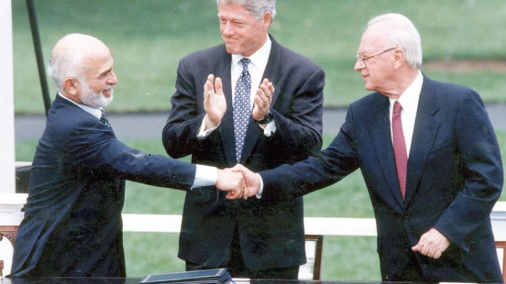 הסכם השלום בין ישראל לירדן. צילום: ראובן קסטרו