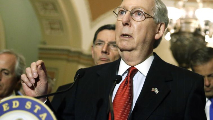 תומך במהלכי אובמה בניגוד לדעת דונלד טראמפ. מיטש מקונול, צילום: רויטרס