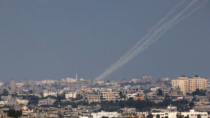  ירי רקטות מעזה במהלך צוק איתן. צילום: רויטרס