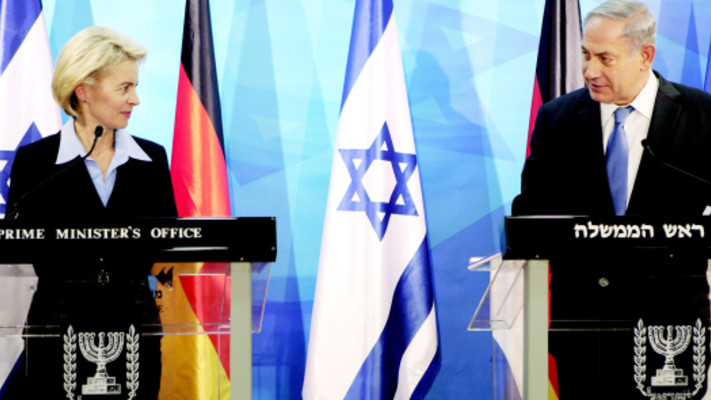 נתניהו ופון דר ליין