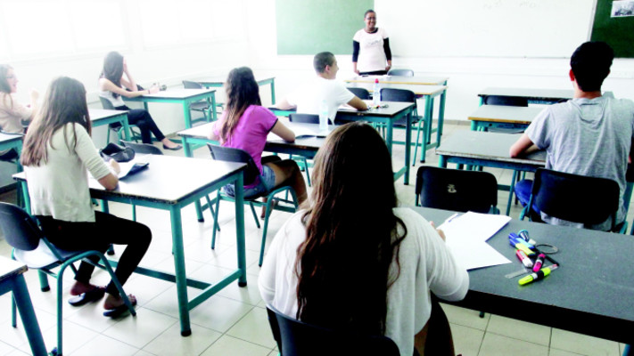 תלמידים בכיתה. למצולמים אין קשר לכתבה