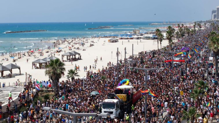 מצעד הגאווה בתל אביב, ארכיון: פלאש 90