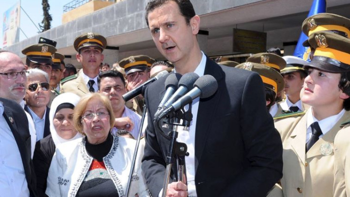 אסד ותומכיו. צילום: רויטרס