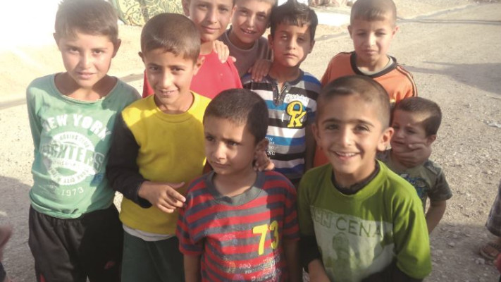 ילדים במחנה פליטים יזידי. צילום: רויטרס