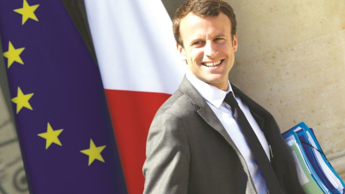מתמקד בלה פן. עמנואל מקרון, צילום: רויטרס