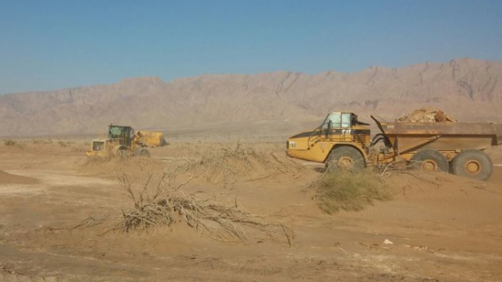 הקמת גדר בירדן. צילום: משרד הביטחון