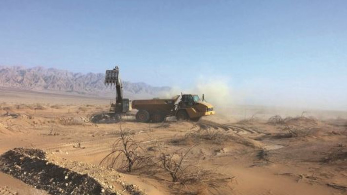 העבודות על הקמת גר בגבול ירדן