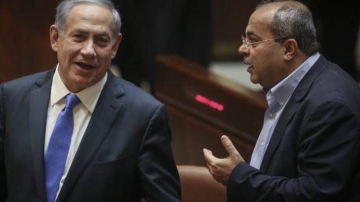 בנימין נתניהו ואחמד טיבי