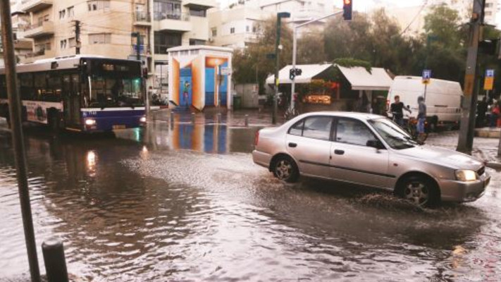 רכב, חורף, גשם
