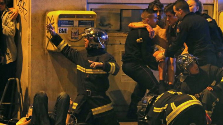 הטבח באולם הבטקלן. צילום: רויטרס