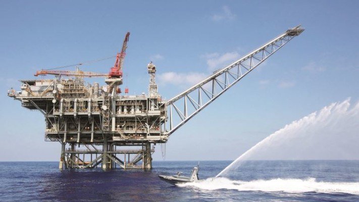 אסדת הגז תמר. צילום: מרק ישראל סלם