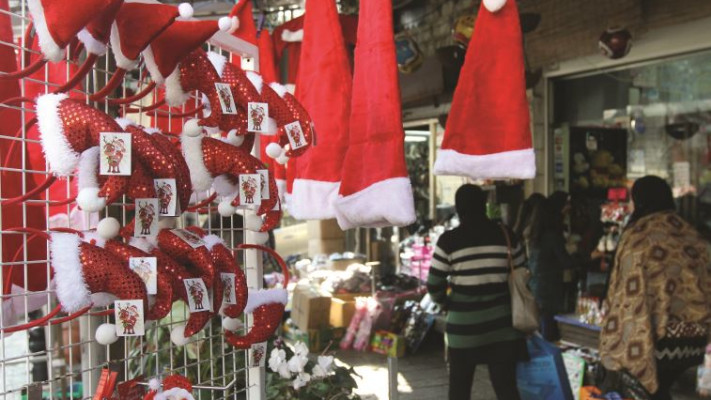 &ldquo;אם בתקופה כזו היו באים 5,000 תיירים, היום יש עשירית מזה&quot;. נצרת, השבוע. צילום: אריאל בשור 