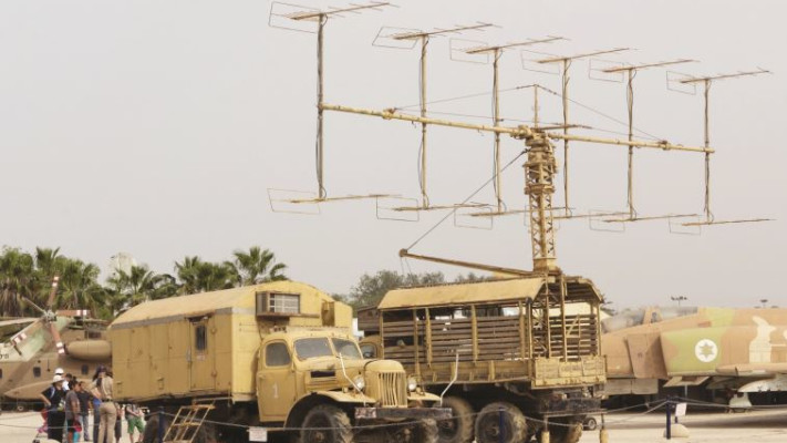 קרון האנטנה של מכ&quot;ם P-12 וקרון הפיקוד במוזיאון חיל האוויר בחצרים 