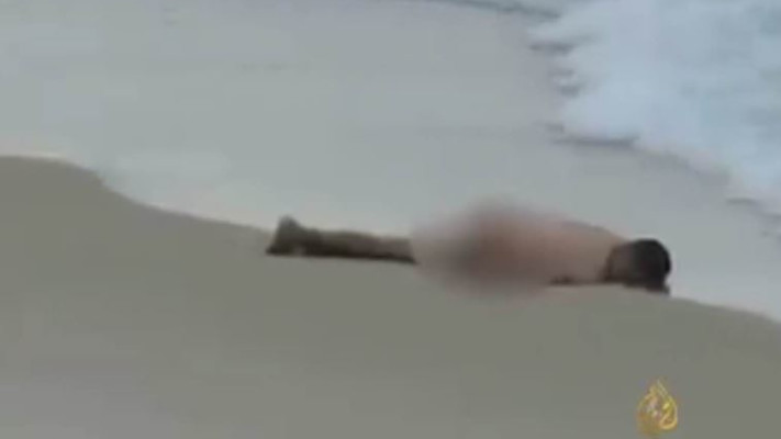 אסחאק חליל חסאן שנורה בגבול מצרים. צילום מסך אל-ג'זירה