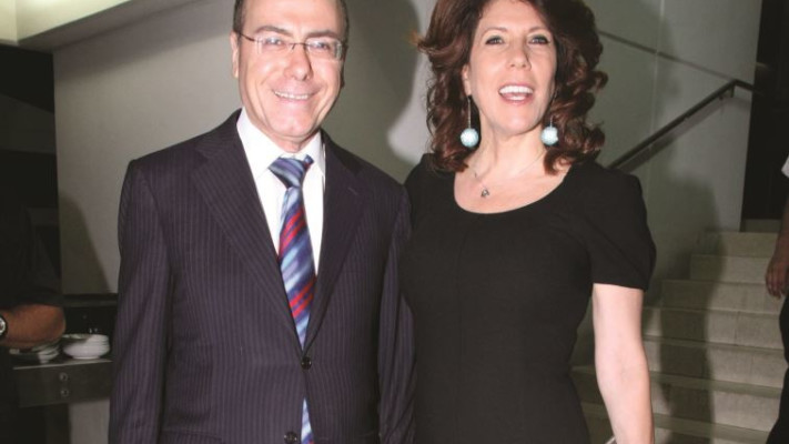 סילבן שלום וג'ודי ניר מוזס (צילום: מוטי לבטון)