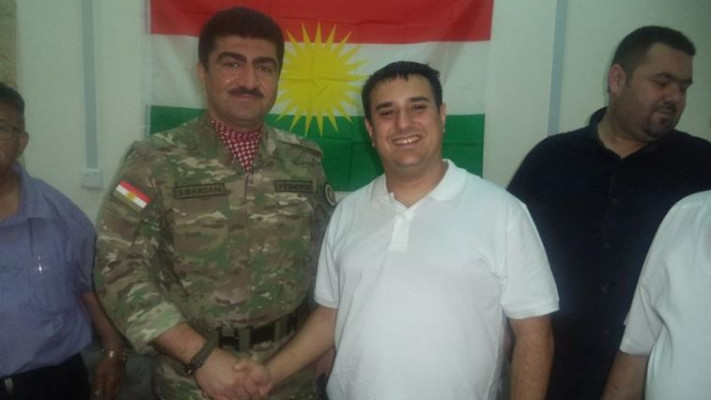 מוכנים לקבל סיוע, גם מישראל. נטע בר והגנרל בראזני. צילום: ליאור דיין