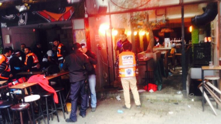 הפאב בו אירע הירי ברחוב דיזנגוף בת&quot;א .צילום: אבשלום ששוני