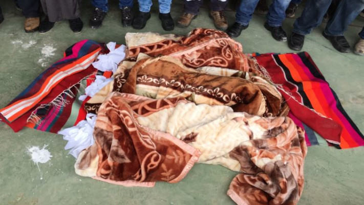 הלוויית שלושת האחים שנהרגו בשריפה ברהט. צילום: יאסר עוקבי