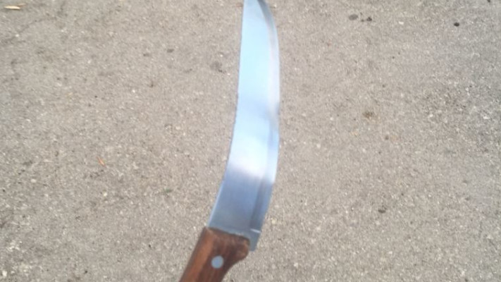 הסכין מניסיון הפיגוע שלא צלח בארמון הנציב, 3.1.16. צילום: נועם אמיר