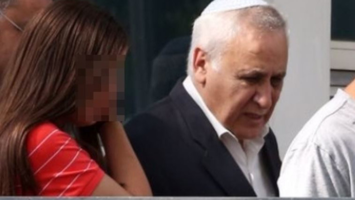 משה קצב בחופשתו הראשונה מהכלא. צילום: פלאש 90