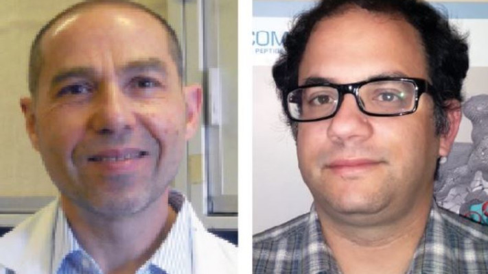 ד&quot;ר עמית מיכאלי ופרופ' אלכסנדר לוסוס. צילום: פרטי