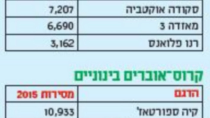 מקור הנתונים: דוח הרישוי של איגוד יבואני הרכב