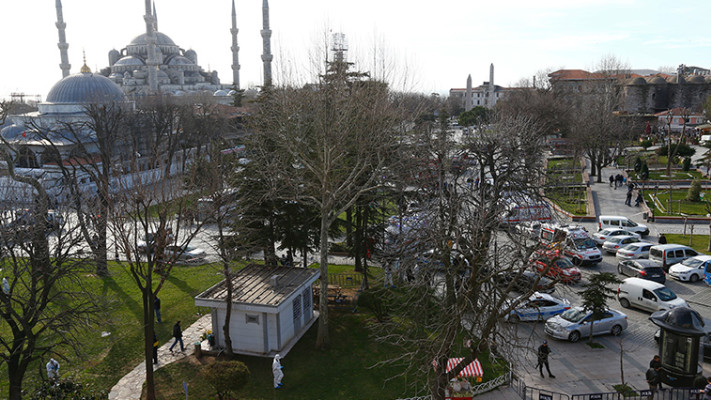 זירת הפיגוע באיסטנבול. צילום: רויטרס