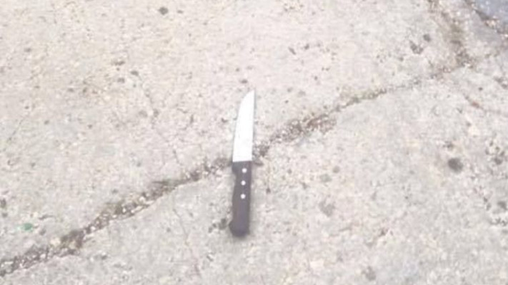 סכין ששימש את המחבל בפיגוע דקירה