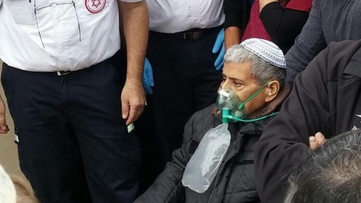 שמואל ראדה מגיע לחנוכת בית הכנסת על שם בתו. צילום: הפורום החברתי קצרין