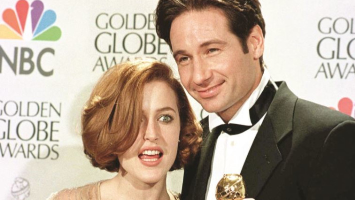 דיוויד דוכובני וג'יליאן אנדרסון. צילום: רויטרס