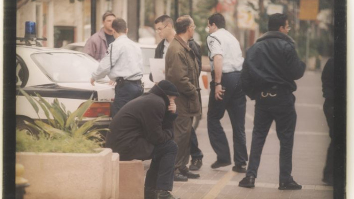 זירת הרצח, 1988. צילום: רוני שיצר