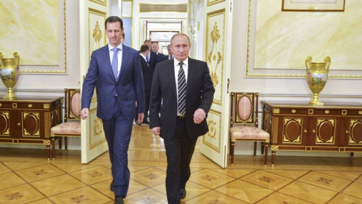 פוטין עם אסד. צילום: רויטרס 